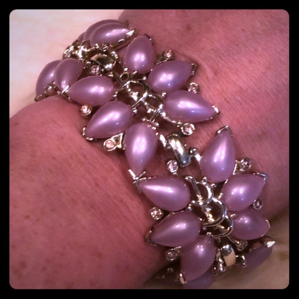 Vintage 💜 Purple Marboux Thermoset Bracelet